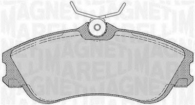 MAGNETI MARELLI 363916060199 -  Комплект тормозных колодок, дисковый тормоз